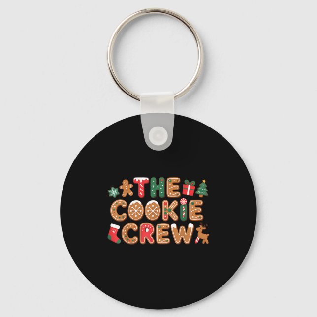 The Cookie Crew Christmas Baking Cookie Lover Kids Key Ring (Front)