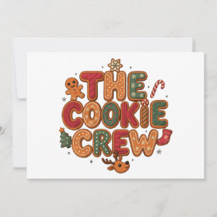 The Cookie Crew Christmas Gingerbread Tree Xmas Invitation
