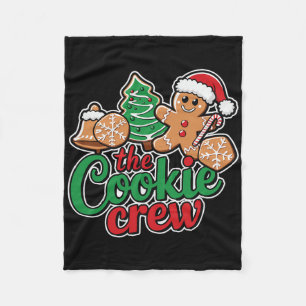 The Cookie Crew Gingerbread Christmas Family Holid Fleece Blanket