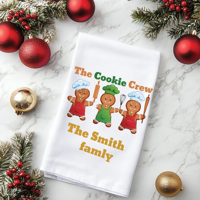 The cookie crew gingerbread  hand towel (Creator Uploaded)