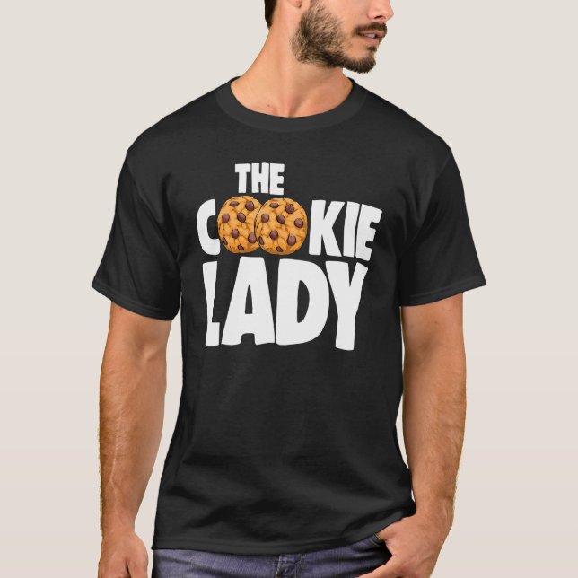 The Cookie Lady Baking Love Choco Chip Cookie Wome T-Shirt (Front)