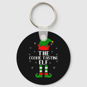 The Cookie Tasting Elf Christmas Party Matching Fa Key Ring