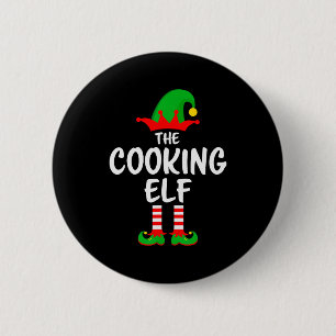 The Cooking Elf Matching Family Christmas  6 Cm Round Badge