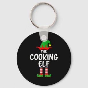 The Cooking Elf Matching Family Christmas Key Ring
