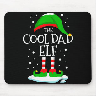 The Cool Dad Elf Christmas Family Matching Xmas Da Mouse Pad