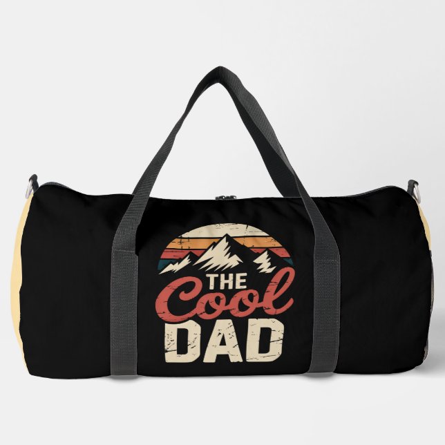 The Cool Dad Mountain Sunset Duffle Bag (Front)