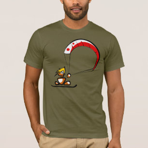 The cool kitesurfing dude cartoon T-Shirt