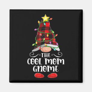 The Cool Mum Gnome Matching Family Group Christma Magnet