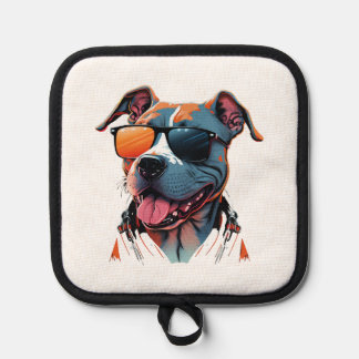 The coolest dog in the world pot holder