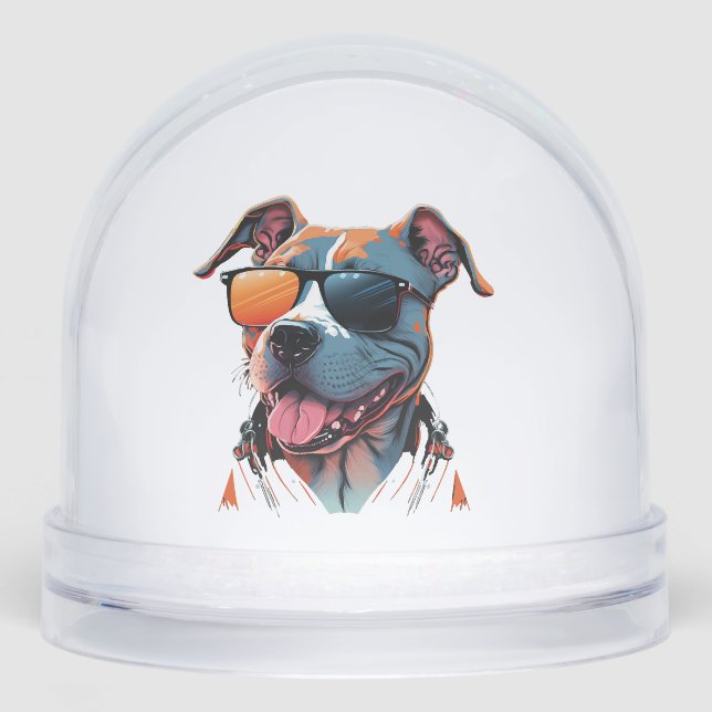 The coolest dog in the world snowglobe (Front)