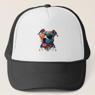 The coolest dog in the world trucker hat