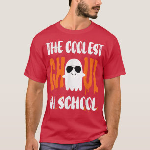 The Coolest Ghoul In School Boys Halloween Ghost 2 T-Shirt