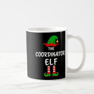 The Coordinator Elf Matching Family Christmas  Coffee Mug