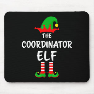 The Coordinator Elf Matching Family Christmas  Mouse Pad