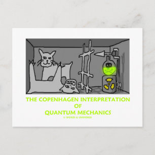 The Copenhagen Interpretation Of Quantum Mechanics Postcard