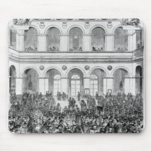 The 'Corbeille' at the Paris Bourse, 1873 Mouse Pad