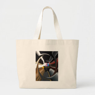 The Core of the Hustle Office Essentials Keychai Large Tote Bag
