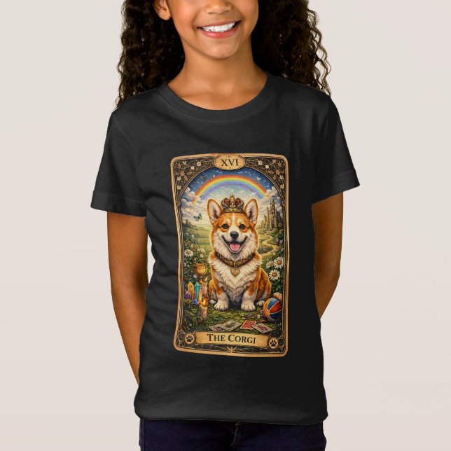 The Corgi Tarot Card T-Shirt (Front)