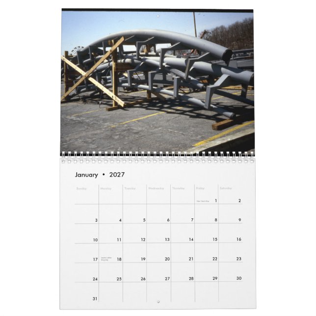 The Corkscrew Construction Calendar (Jan 2027)