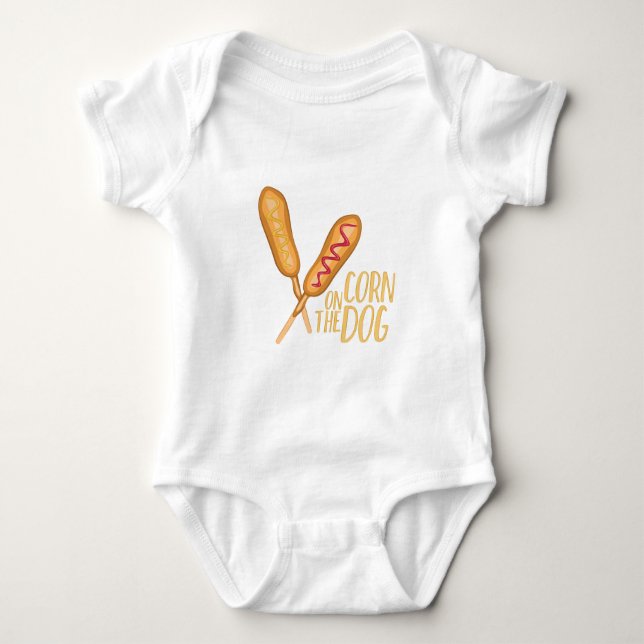 The Corn Dog Baby Bodysuit (Front)