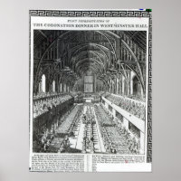 The Coronation Banquet in Westminster Hall