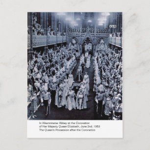 The Coronation of H.M. Queen Elizabeth Postcard