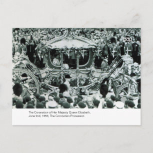 The Coronation of H.M. Queen Elizabeth Postcard