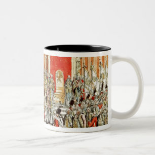 The Coronation of Leopold II at Bratislava Two-Tone Coffee Mug