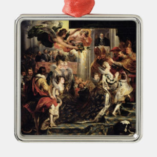 The Coronation of Marie de Medici at St. Metal Tree Decoration