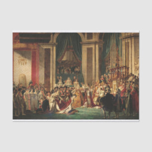 The Coronation of Napoleon by Jacques-Louis David Tissue Paper