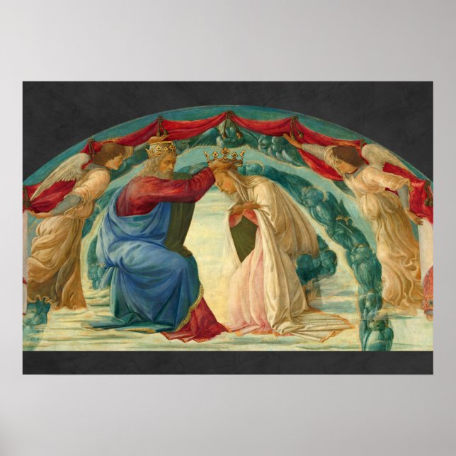 The Coronation of the Virgin by Filippino Lippi Poster (Front)