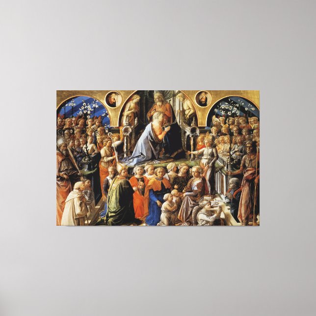 The Coronation of the Virgin Canvas Print (Front)