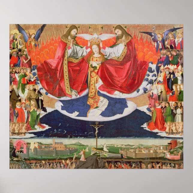 The Coronation of the Virgin, completed 1454 2 Poster (Front)