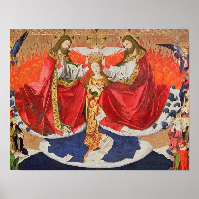 The Coronation of the Virgin, completed 1454 Poster (Front)