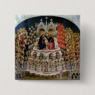 The Coronation of the Virgin in Paradise, 1438 15 Cm Square Badge