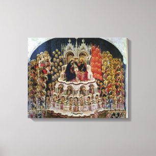 The Coronation of the Virgin in Paradise, 1438 Canvas Print