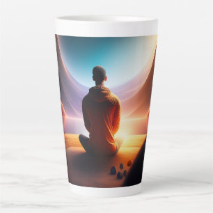 The Cosmic Buddha   Meditation Mindfulness Latte  Mug