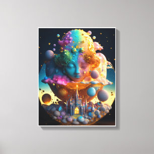 “The Cosmic Child of Creation” Canvas Print