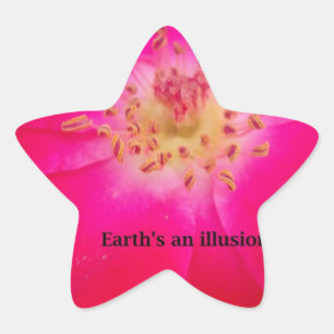 The Cosmic Rose: Nature's Deception Design Star Sticker