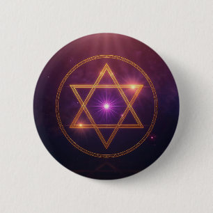 The Cosmic Star of Enlightened Balance 6 Cm Round Badge