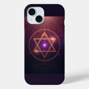 The Cosmic Star of Enlightened Balance iPhone 15 Case