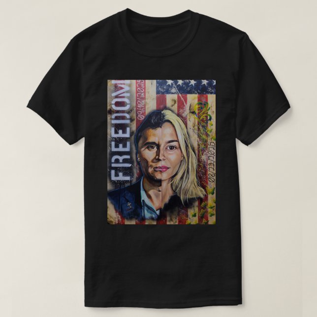 The Cost of Freedom - American Patriot Artwork T-Shirt (Design Front)