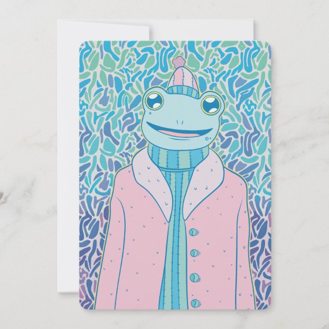 The Cosy Frog Holiday Card (Front)