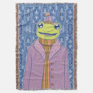 The Cosy Frog Throw Blanket