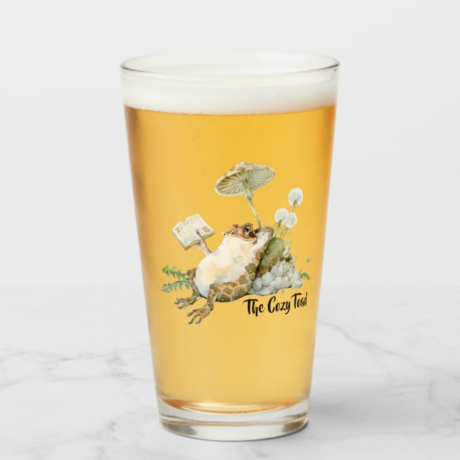 The Cosy Toad Official Merchandise Beer Glass (Front Filled)