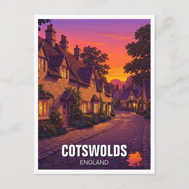 The Cotswolds England Travel Postcard (Front)