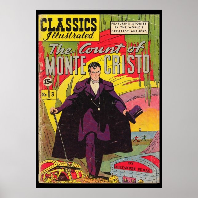 The Count of Monte Cristo Alexandre Dumas Comic Bo Poster (Front)