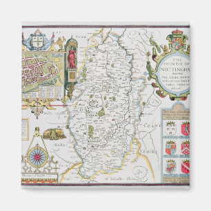 The Countie of Nottingham, engraved by Jodocus Magnet