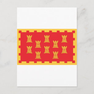 The County Flag of Greater Manchester Postcard