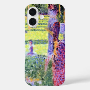 The Couple by Georges Seurat, Vintage Pointillism iPhone 16 Case